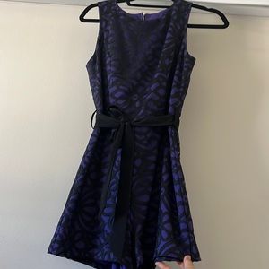Purple with black flowers Dress/shorts